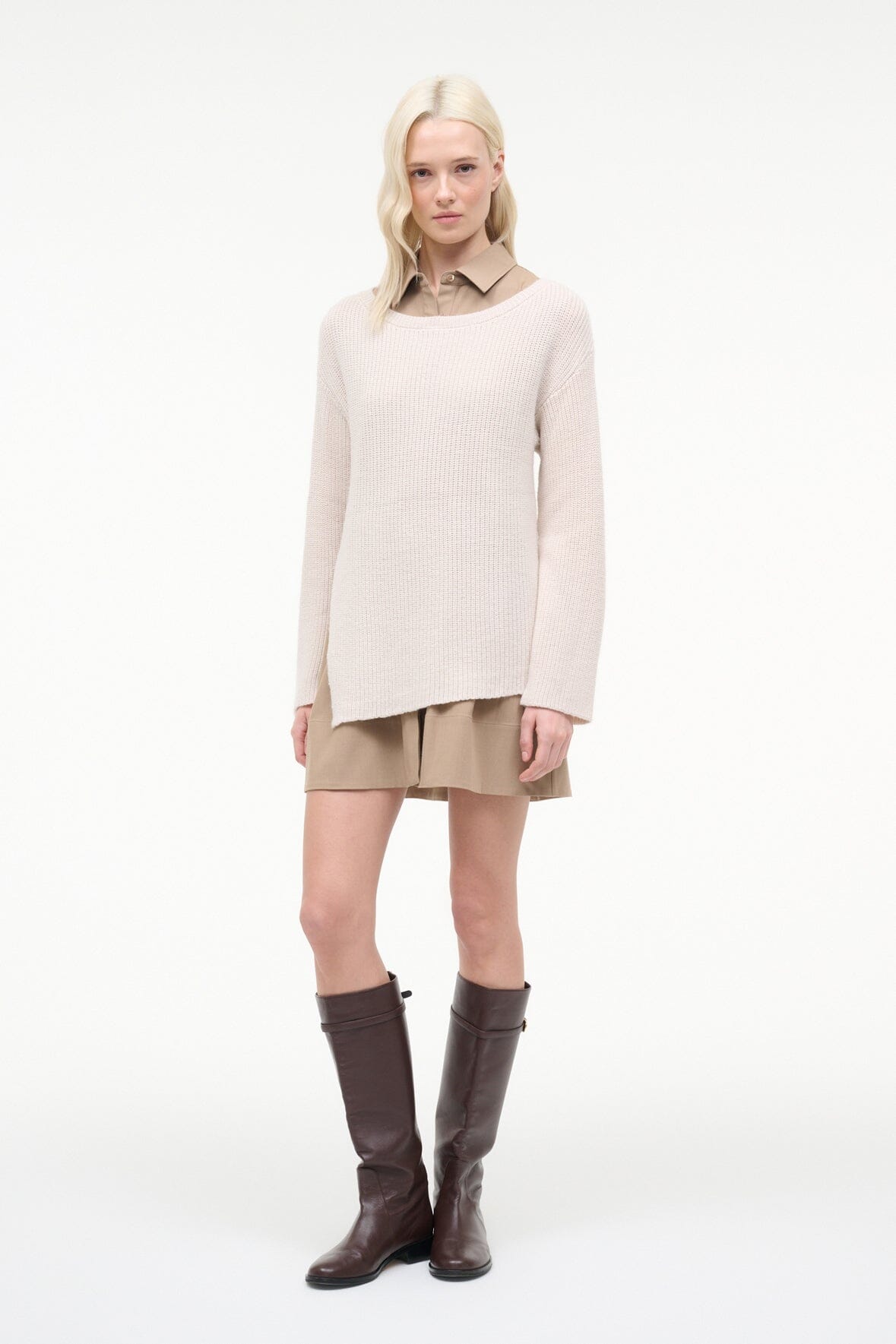 Dane Dress Barley Ivory | STAUD Hot Sale