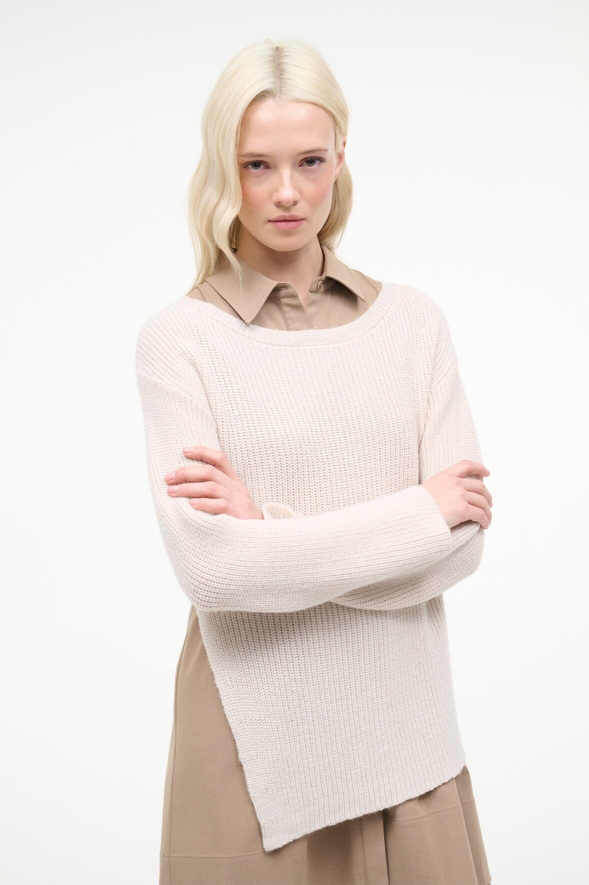 Dane Dress Barley Ivory | STAUD Hot Sale