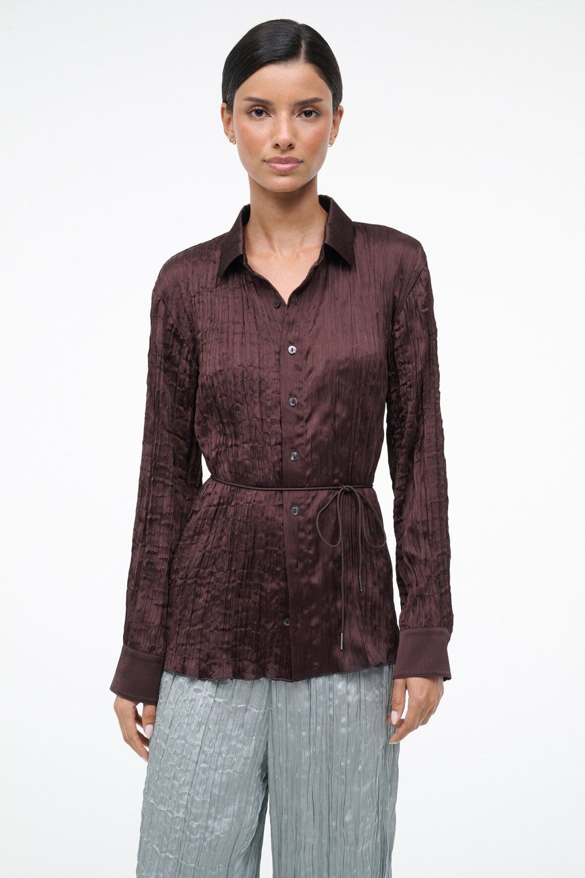 Suki Shirt Earth | STAUD Everyday
