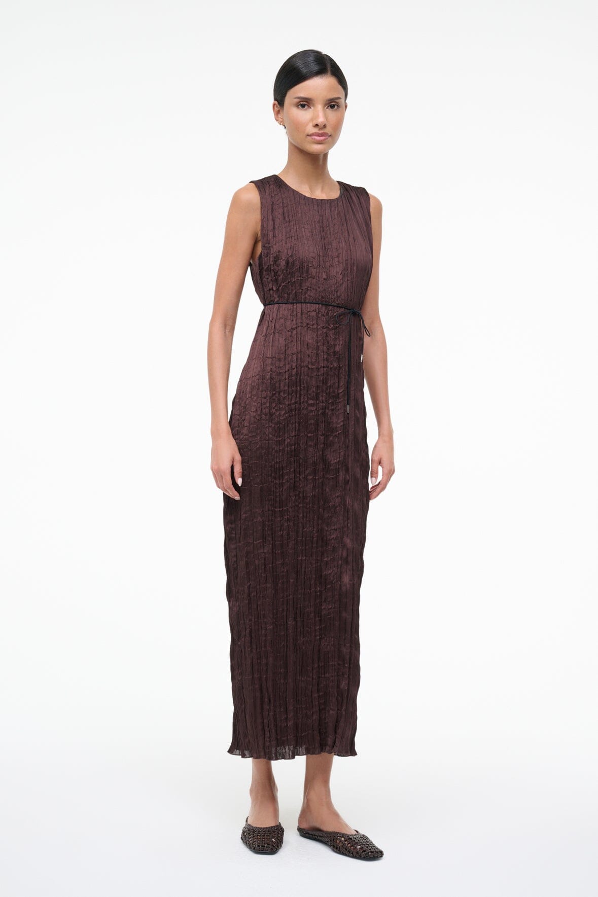 Mizu Dress Earth | STAUD Signature