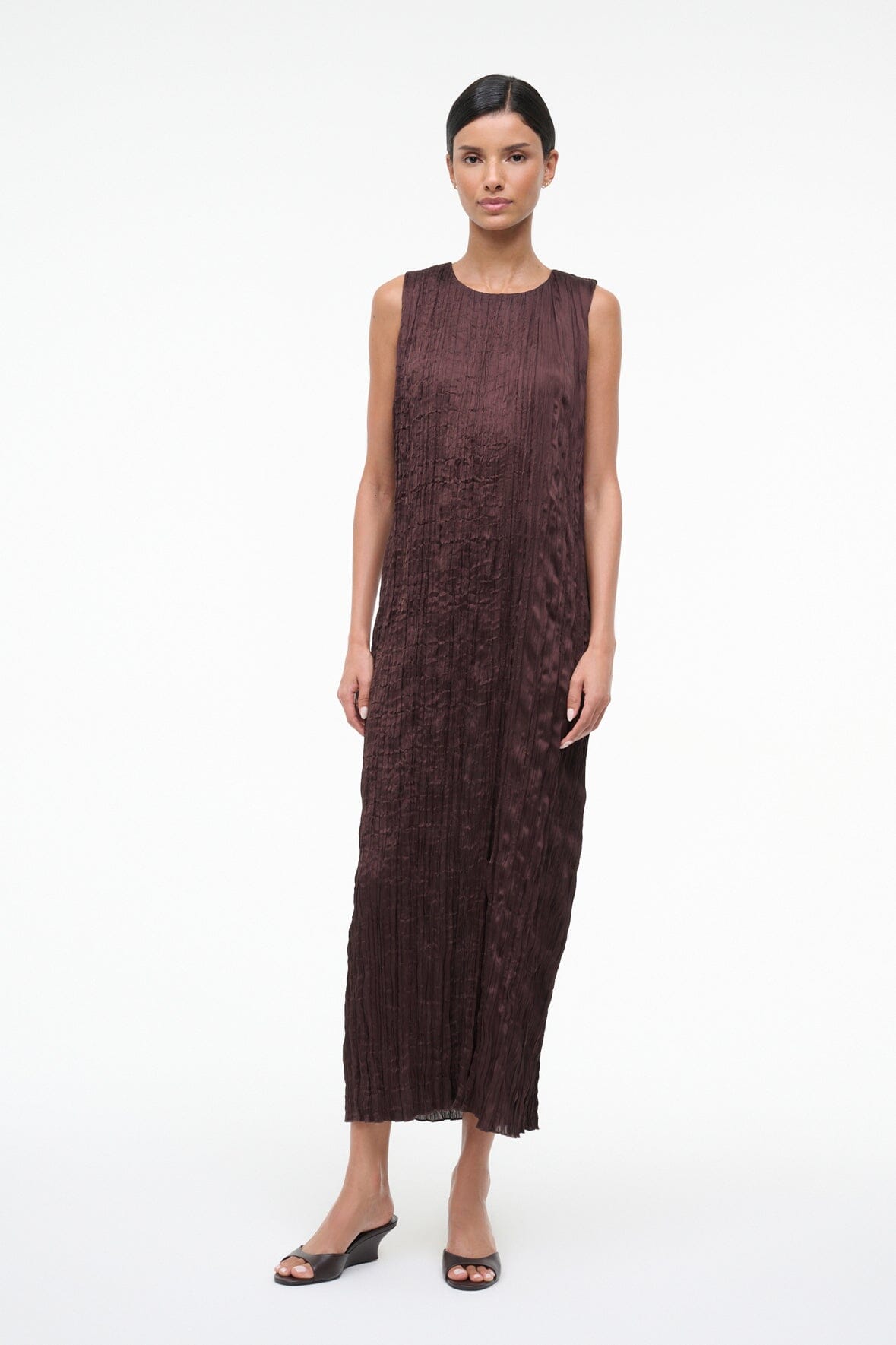 Mizu Dress Earth | STAUD Signature