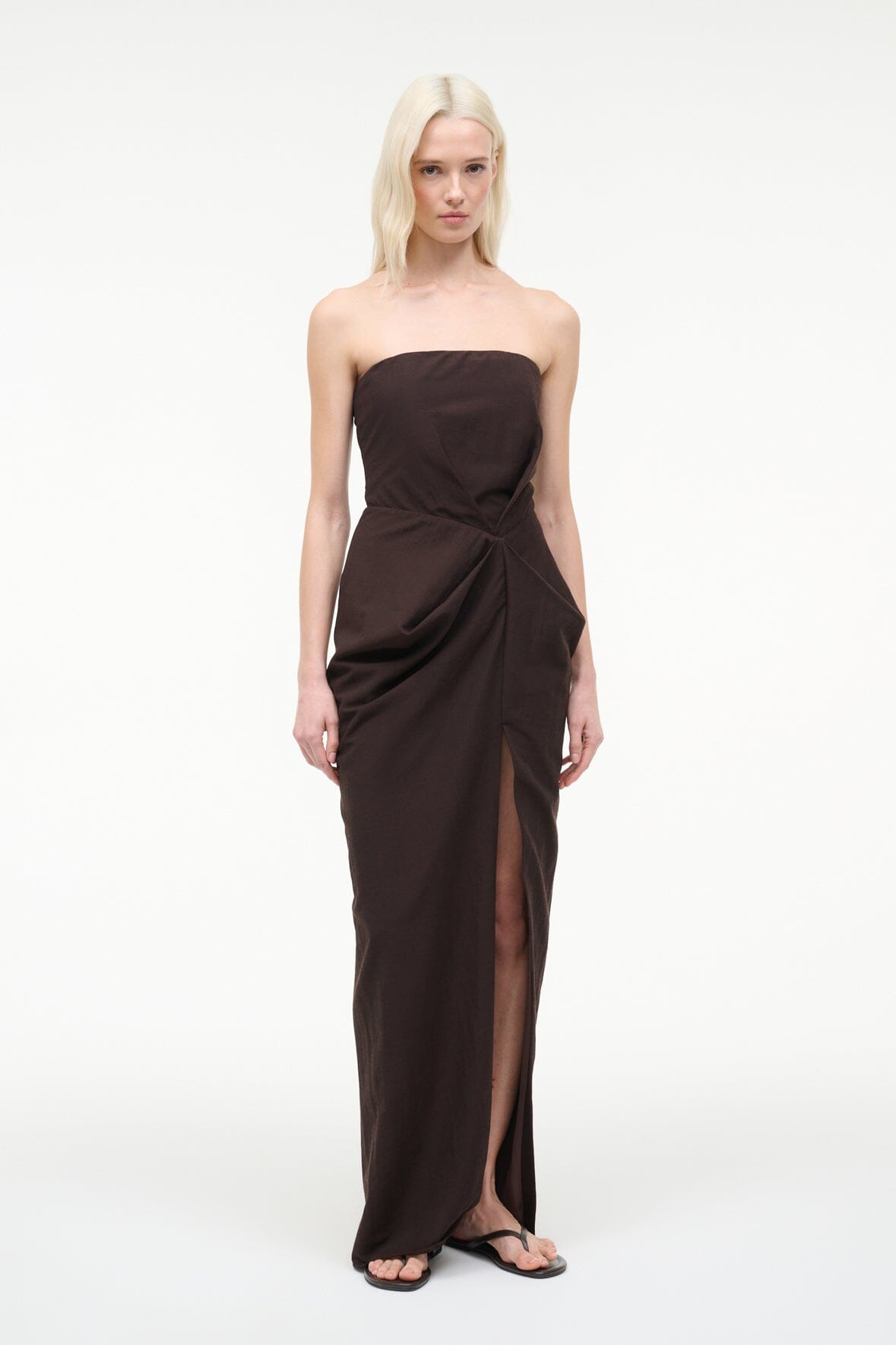 Kara Dress Earth | STAUD New