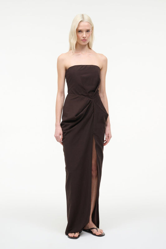 Kara Dress Earth | STAUD New