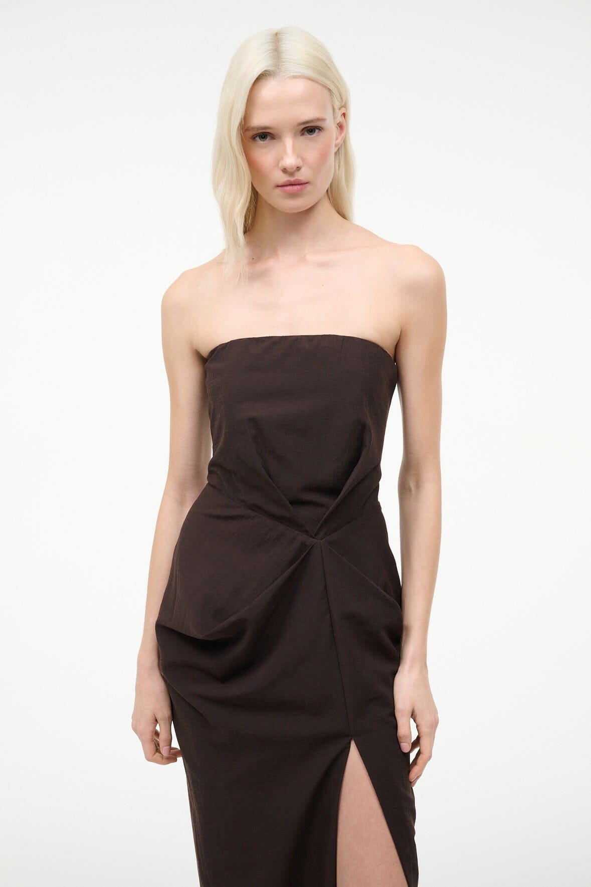 Kara Dress Earth | STAUD New