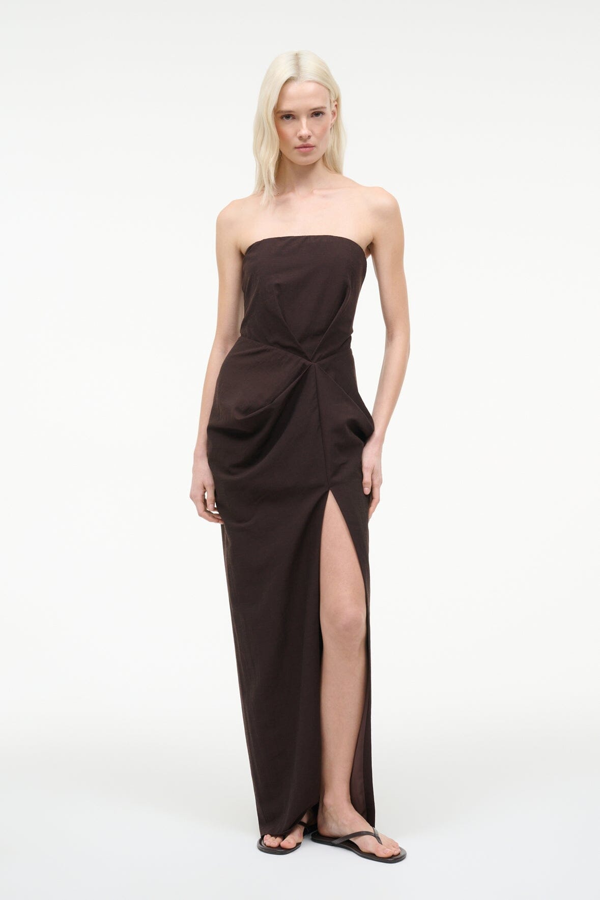 Kara Dress Earth | STAUD New
