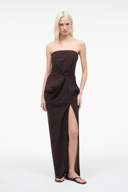 Kara Dress Earth | STAUD New