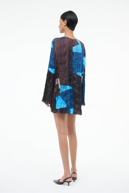 Kona Dress Blue Prism | STAUD New