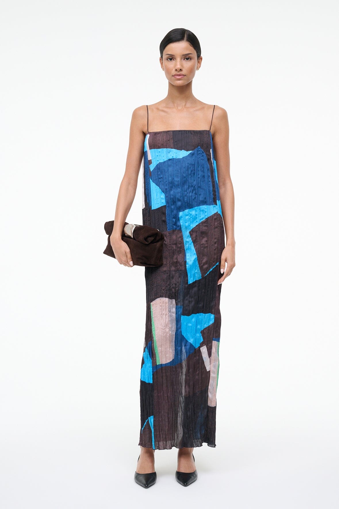 Mae Dress Blue Prism | STAUD Sale