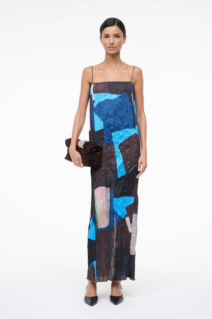 Mae Dress Blue Prism | STAUD Sale