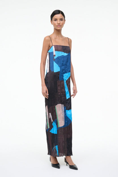 Mae Dress Blue Prism | STAUD Sale