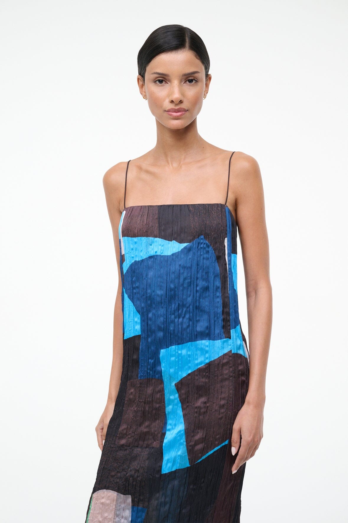 Mae Dress Blue Prism | STAUD Sale