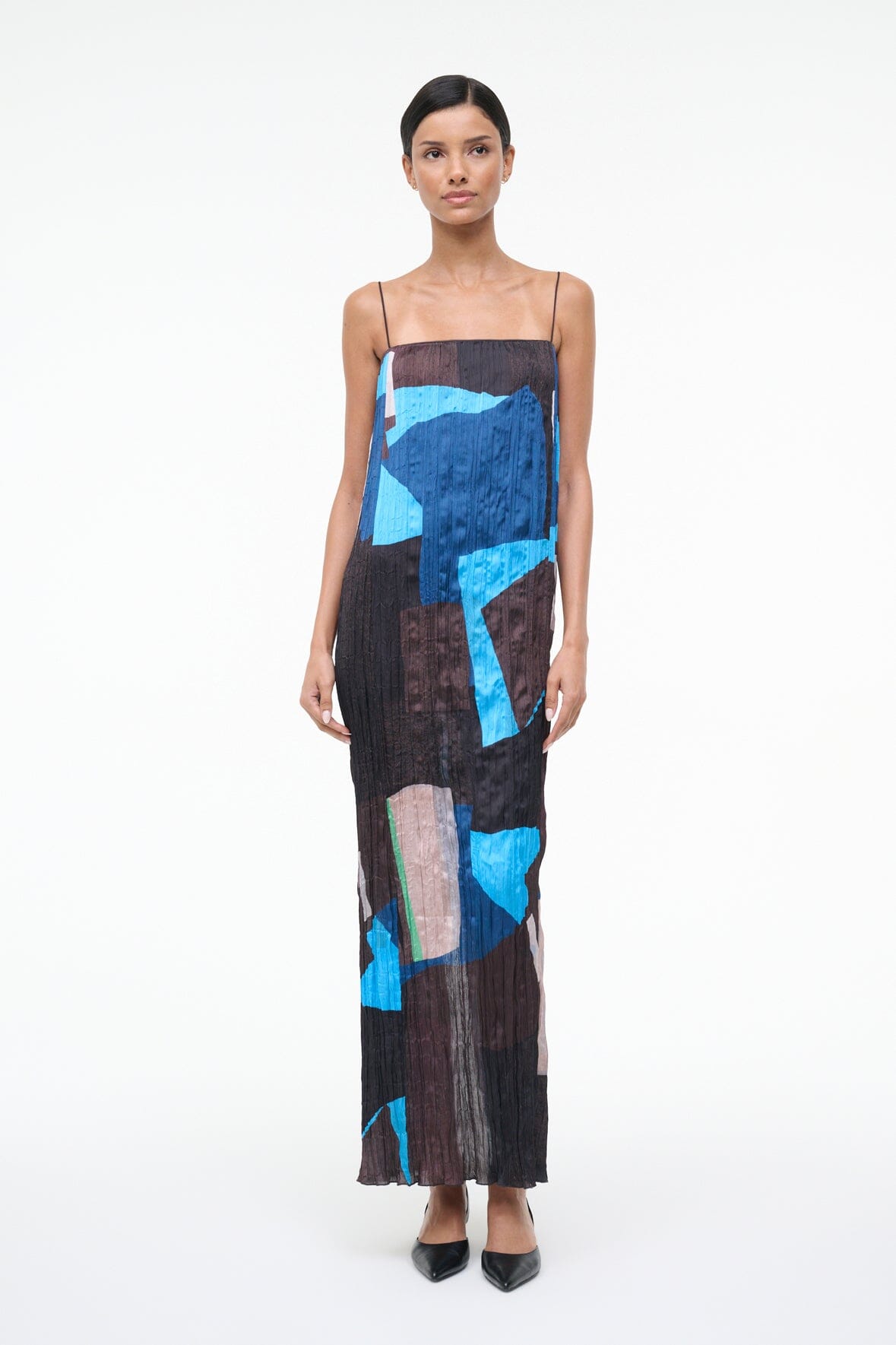 Mae Dress Blue Prism | STAUD Sale