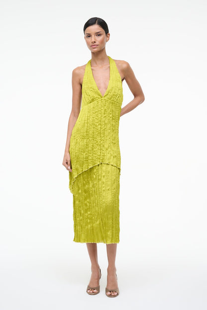 Laurie Dress Chartreuse | STAUD Quality
