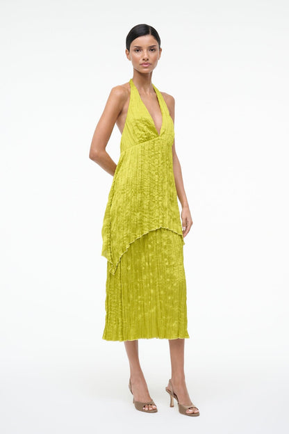 Laurie Dress Chartreuse | STAUD Quality