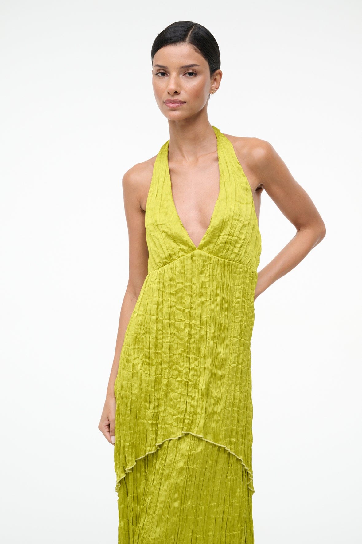 Laurie Dress Chartreuse | STAUD Quality