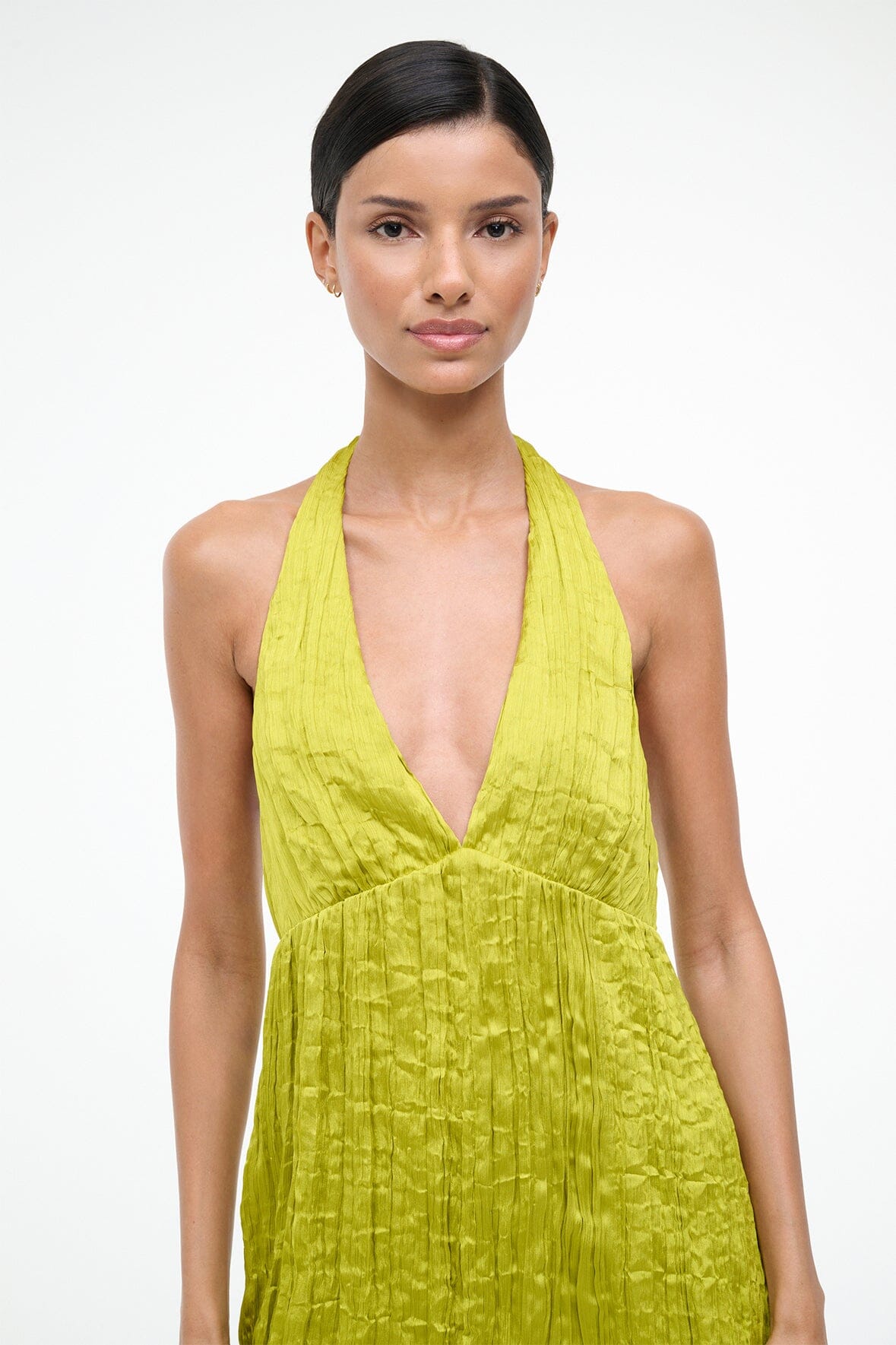 Laurie Dress Chartreuse | STAUD Quality