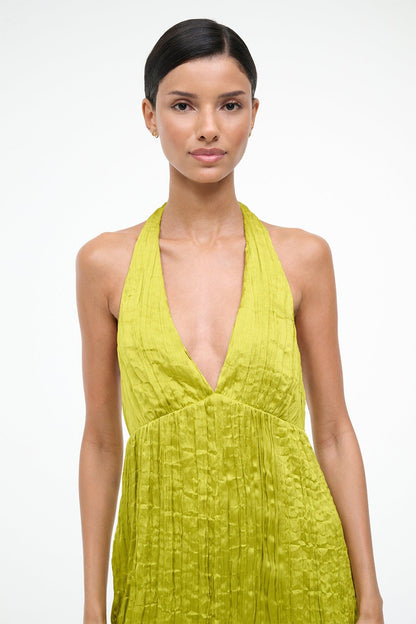 Laurie Dress Chartreuse | STAUD Quality