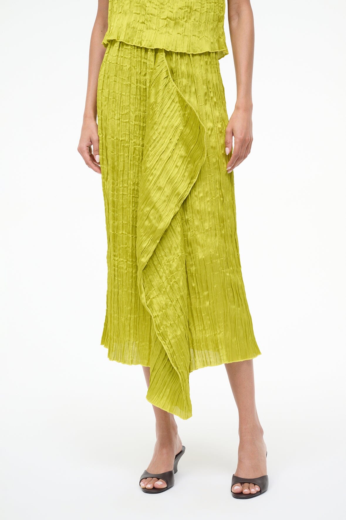 Mai Skirt Chartreuse | STAUD Top Pick