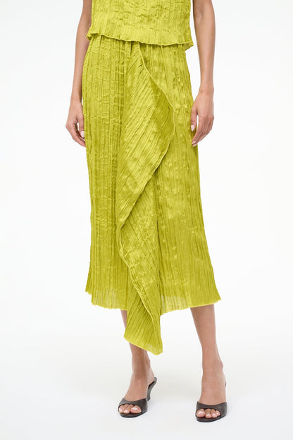 Mai Skirt Chartreuse | STAUD Top Pick