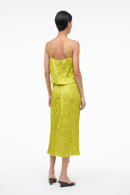 Mai Skirt Chartreuse | STAUD Top Pick