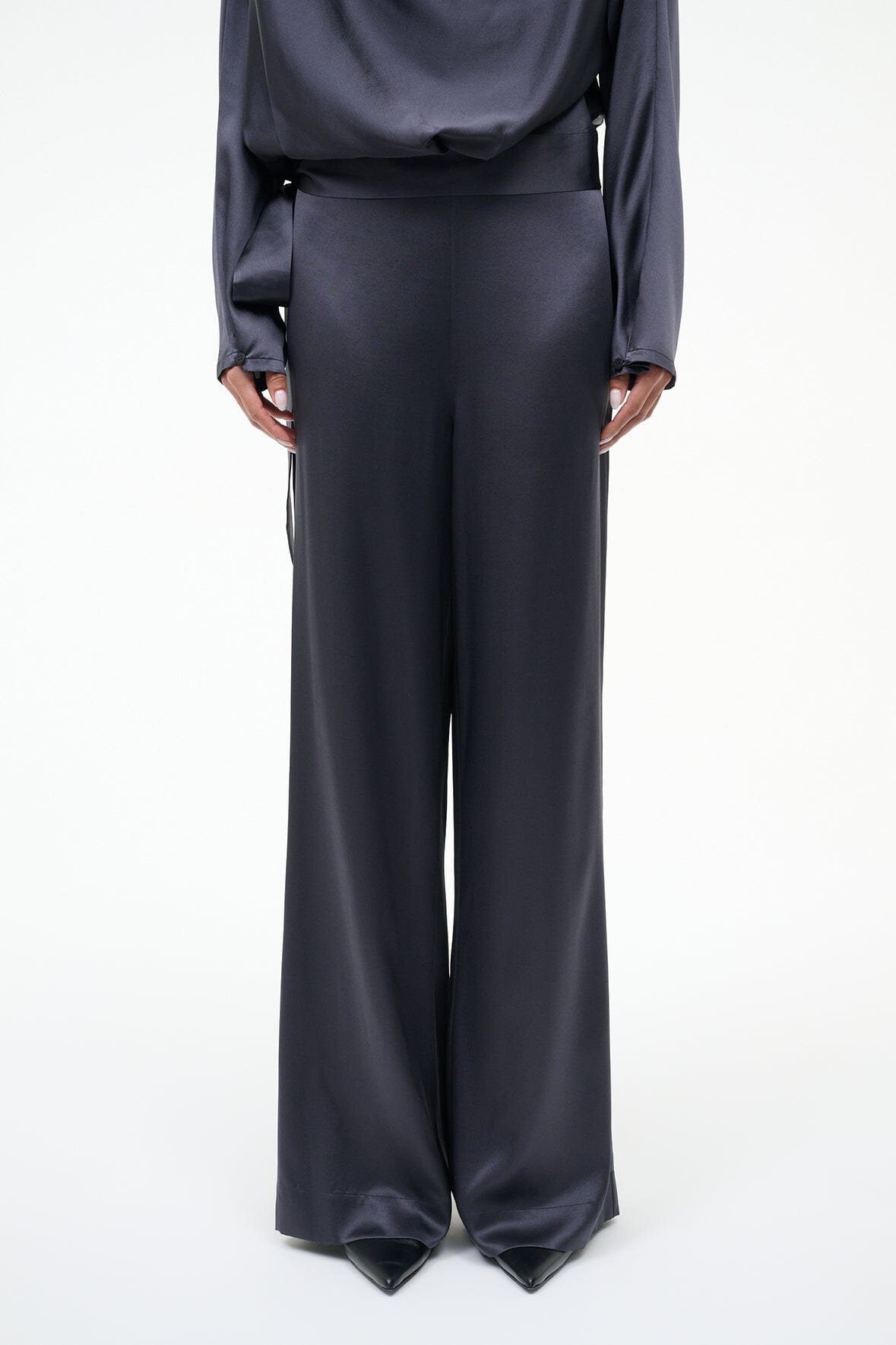 Stroll Silk Pant Nocturne | STAUD Special Offer