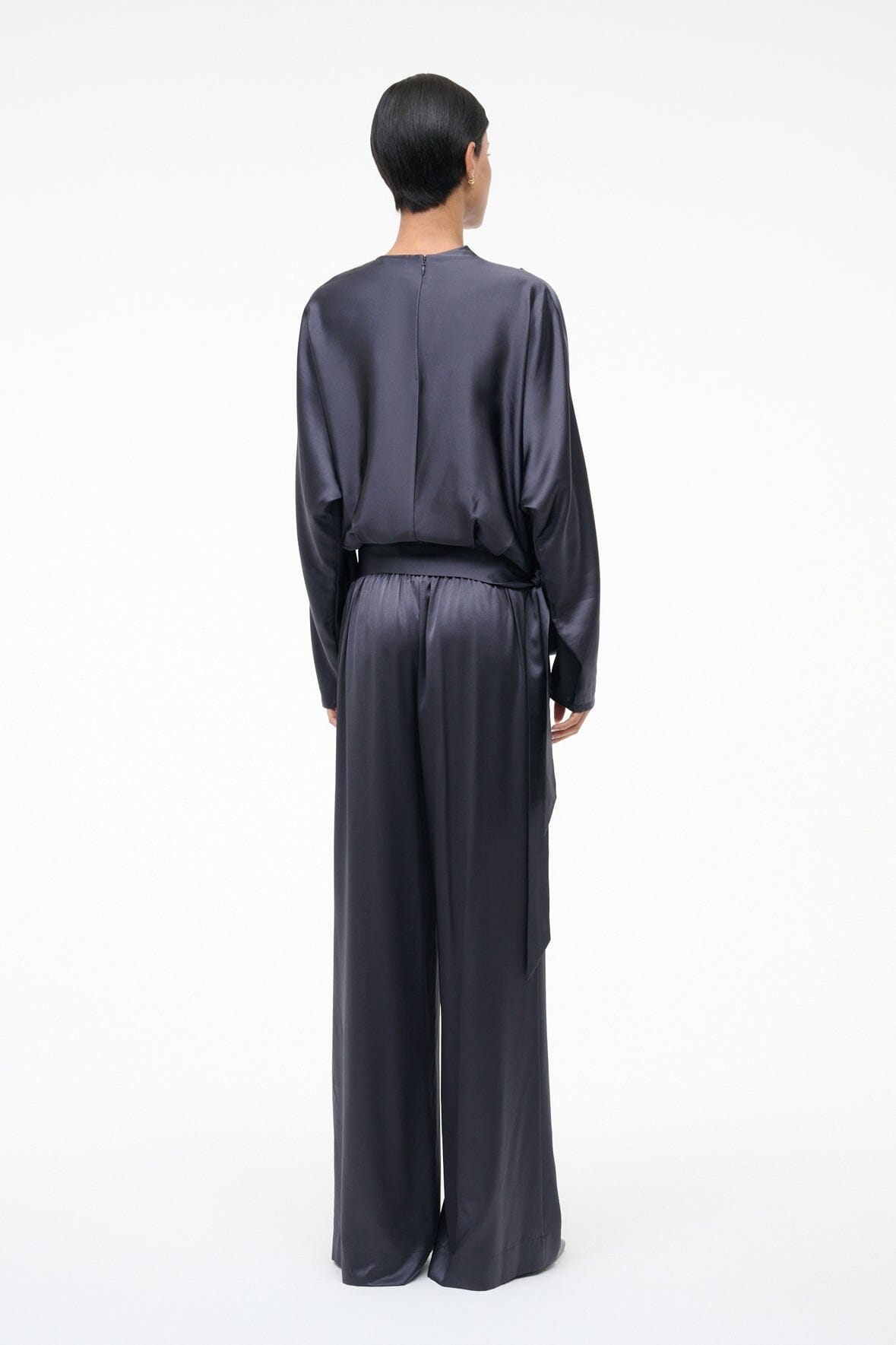 Stroll Silk Pant Nocturne | STAUD Special Offer