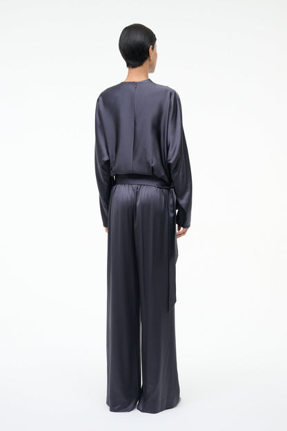 Stroll Silk Pant Nocturne | STAUD Special Offer
