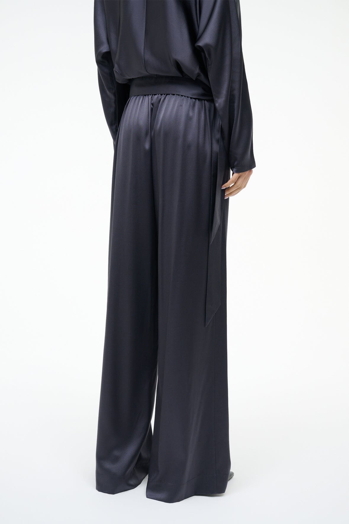 Stroll Silk Pant Nocturne | STAUD Special Offer
