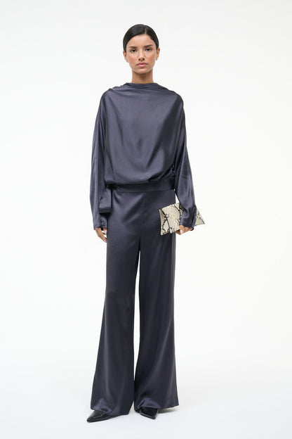 Stroll Silk Pant Nocturne | STAUD Special Offer