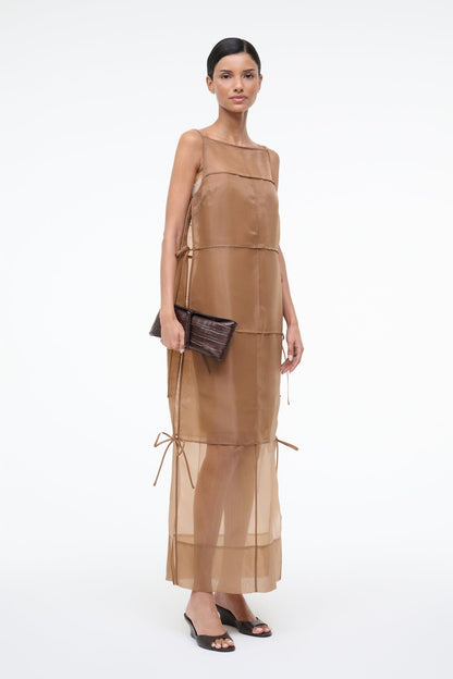 Chandler Dress Walnut | STAUD Exclusive