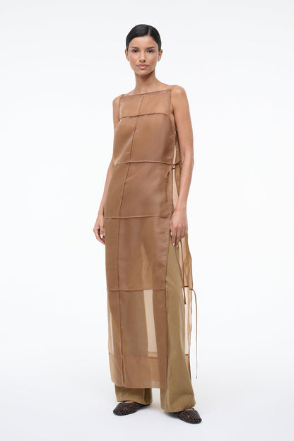 Chandler Dress Walnut | STAUD Exclusive