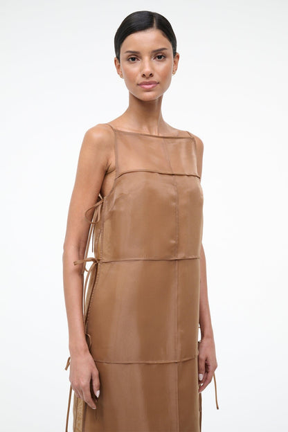 Chandler Dress Walnut | STAUD Exclusive