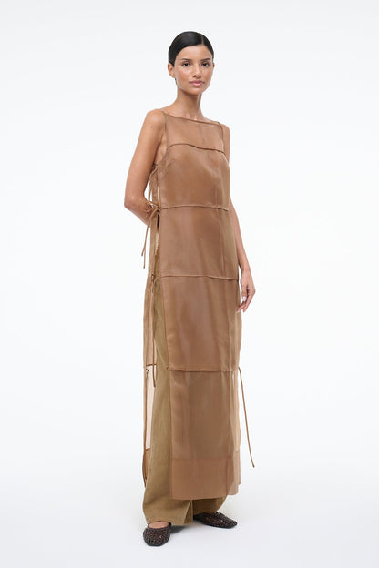 Chandler Dress Walnut | STAUD Exclusive