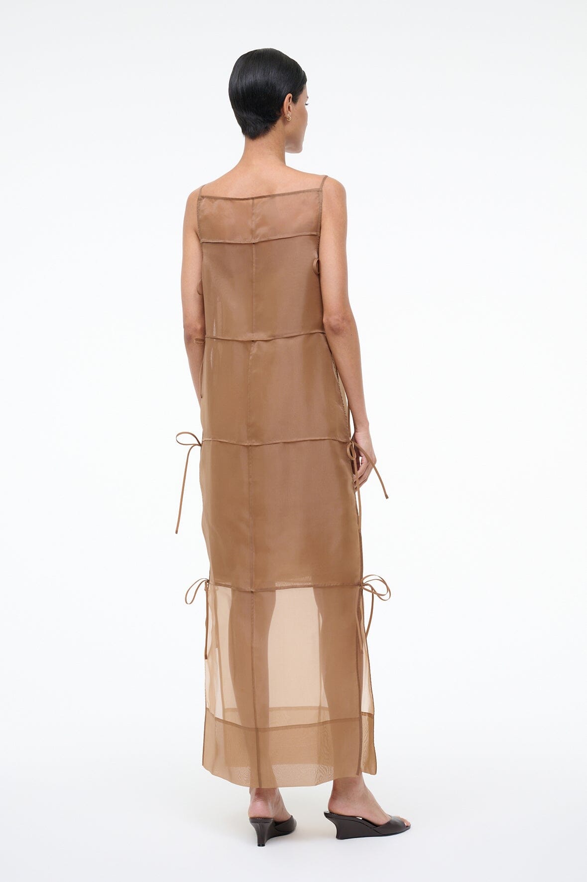 Chandler Dress Walnut | STAUD Exclusive