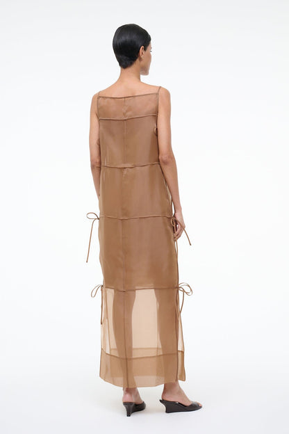 Chandler Dress Walnut | STAUD Exclusive