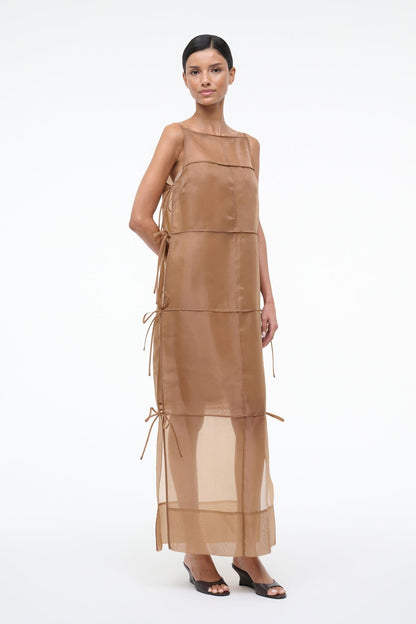 Chandler Dress Walnut | STAUD Exclusive