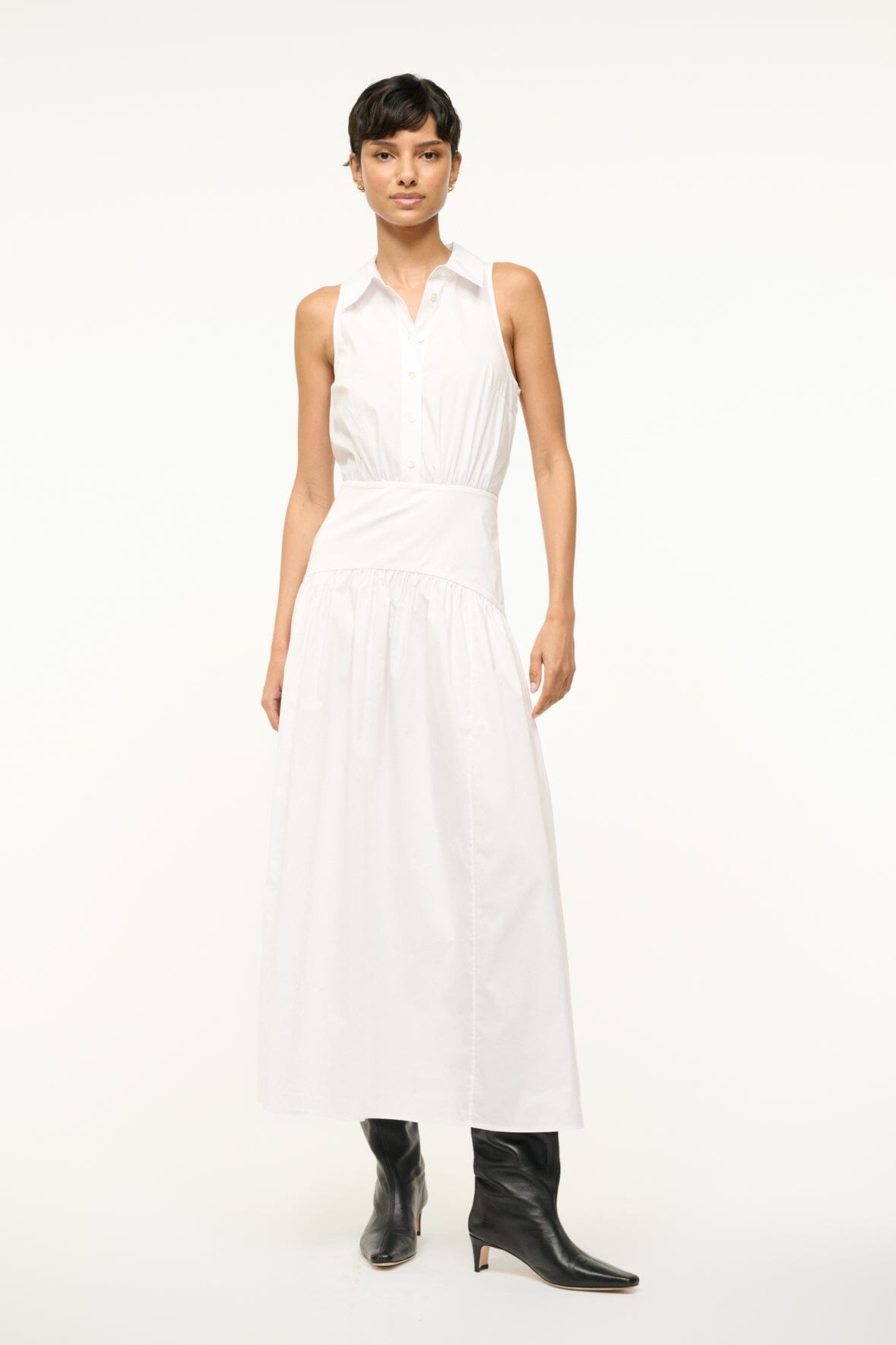 Romy Dress White | STAUD Classic