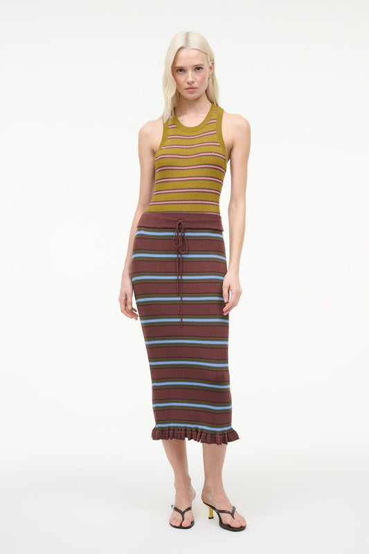 Abbott Dress Redondo Stripe Multi | STAUD Top Pick