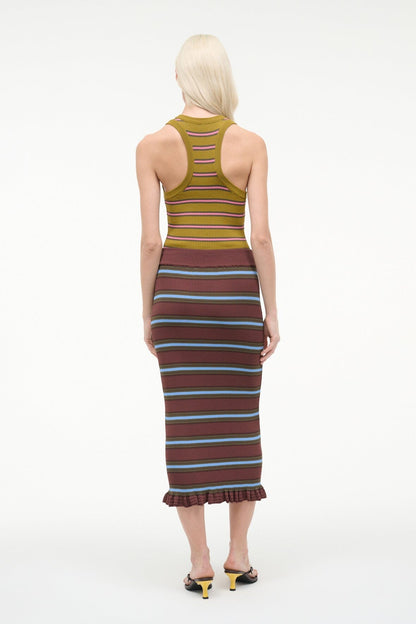 Abbott Dress Redondo Stripe Multi | STAUD Top Pick