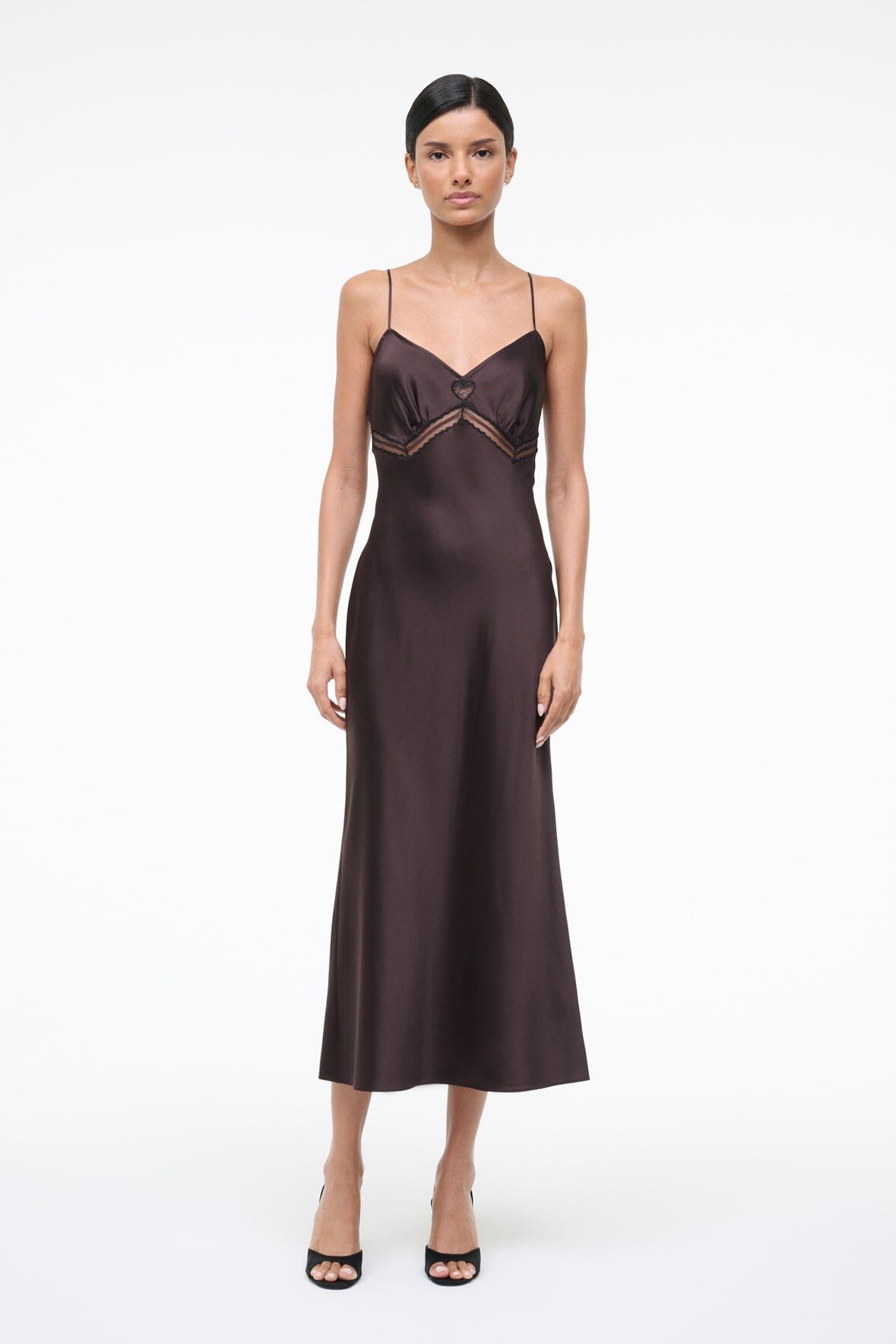 Terra Silk Dress Earth | STAUD Special Offer