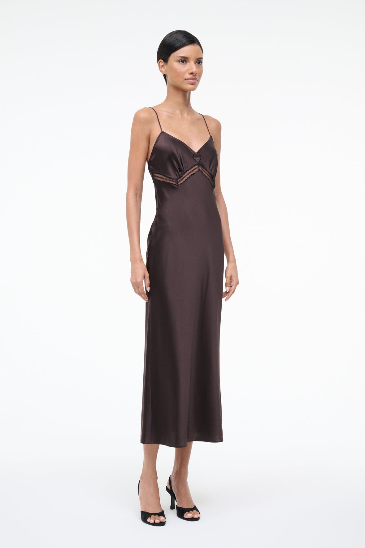 Terra Silk Dress Earth | STAUD Special Offer