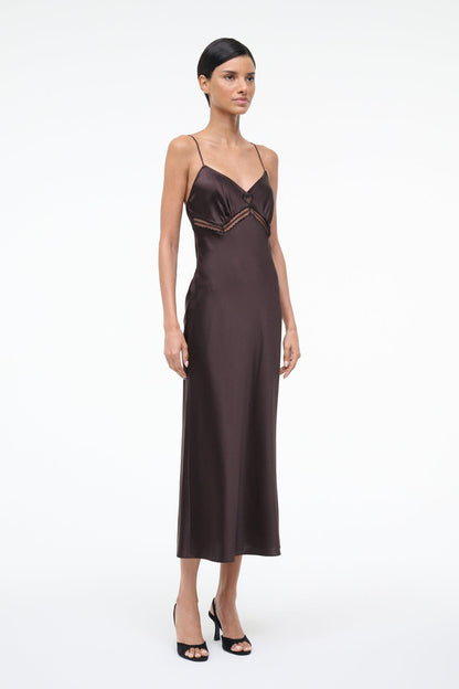 Terra Silk Dress Earth | STAUD Special Offer