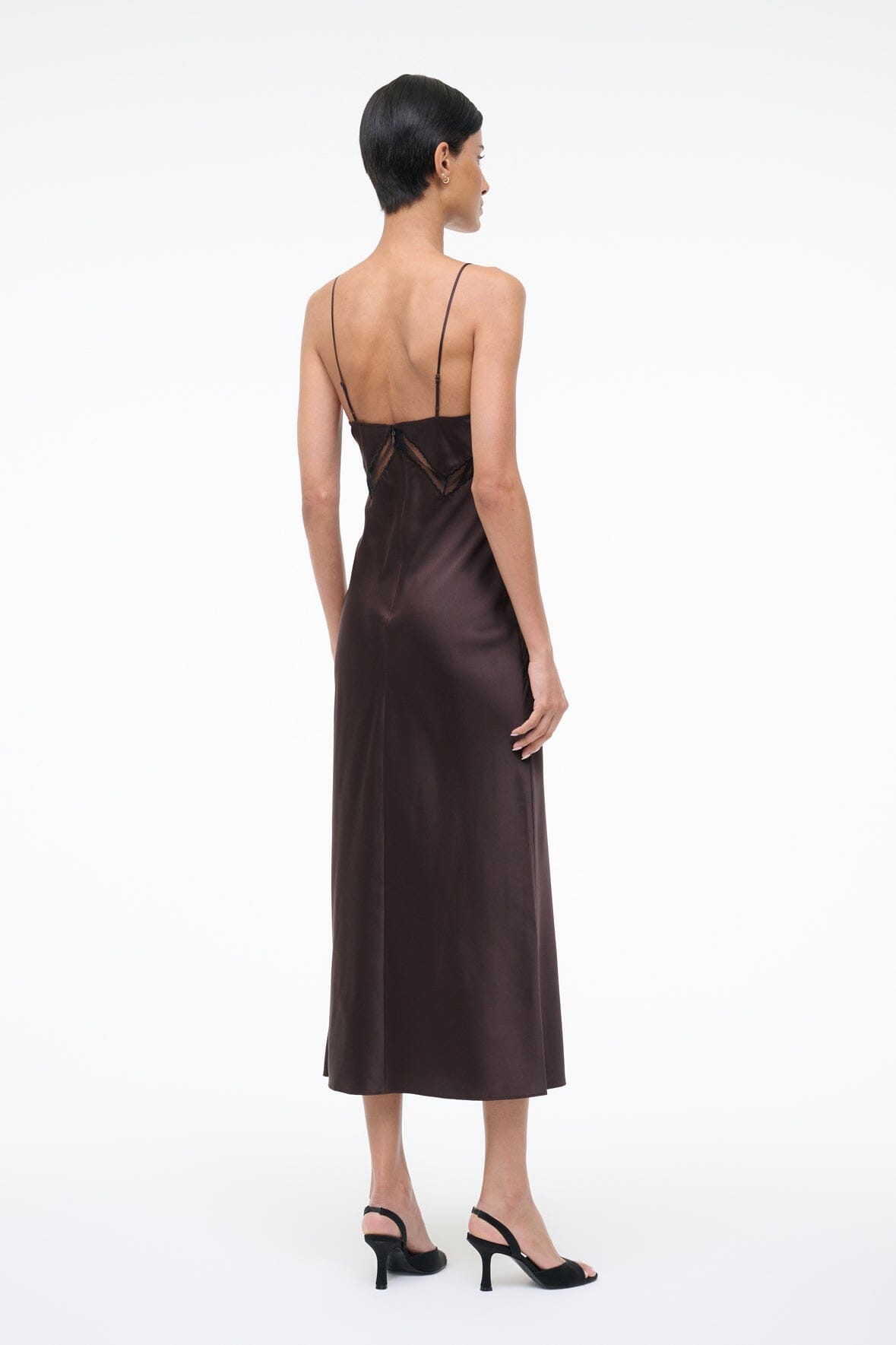 Terra Silk Dress Earth | STAUD Special Offer