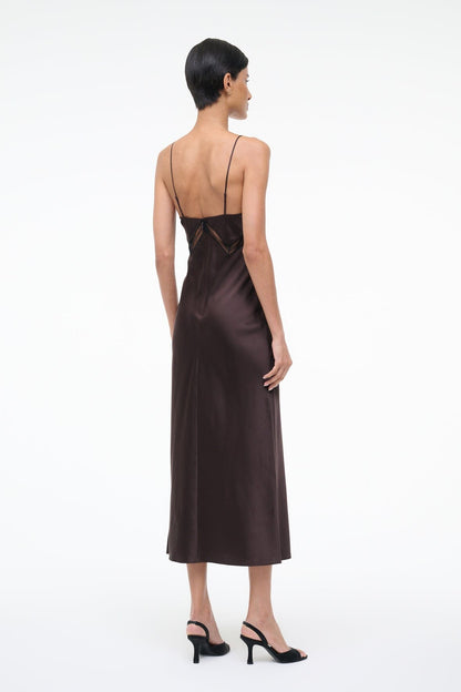 Terra Silk Dress Earth | STAUD Special Offer
