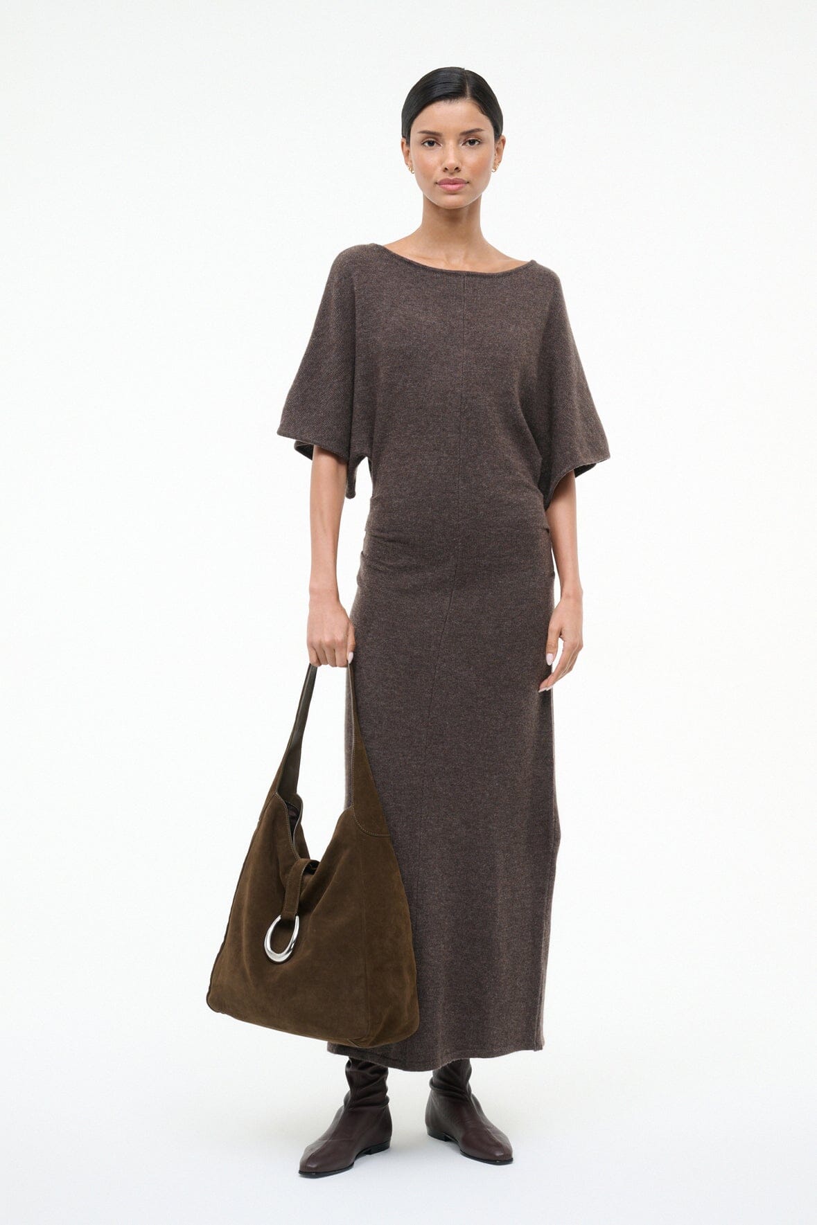 Amelie Sweater Dress Canyon | STAUD Great Value