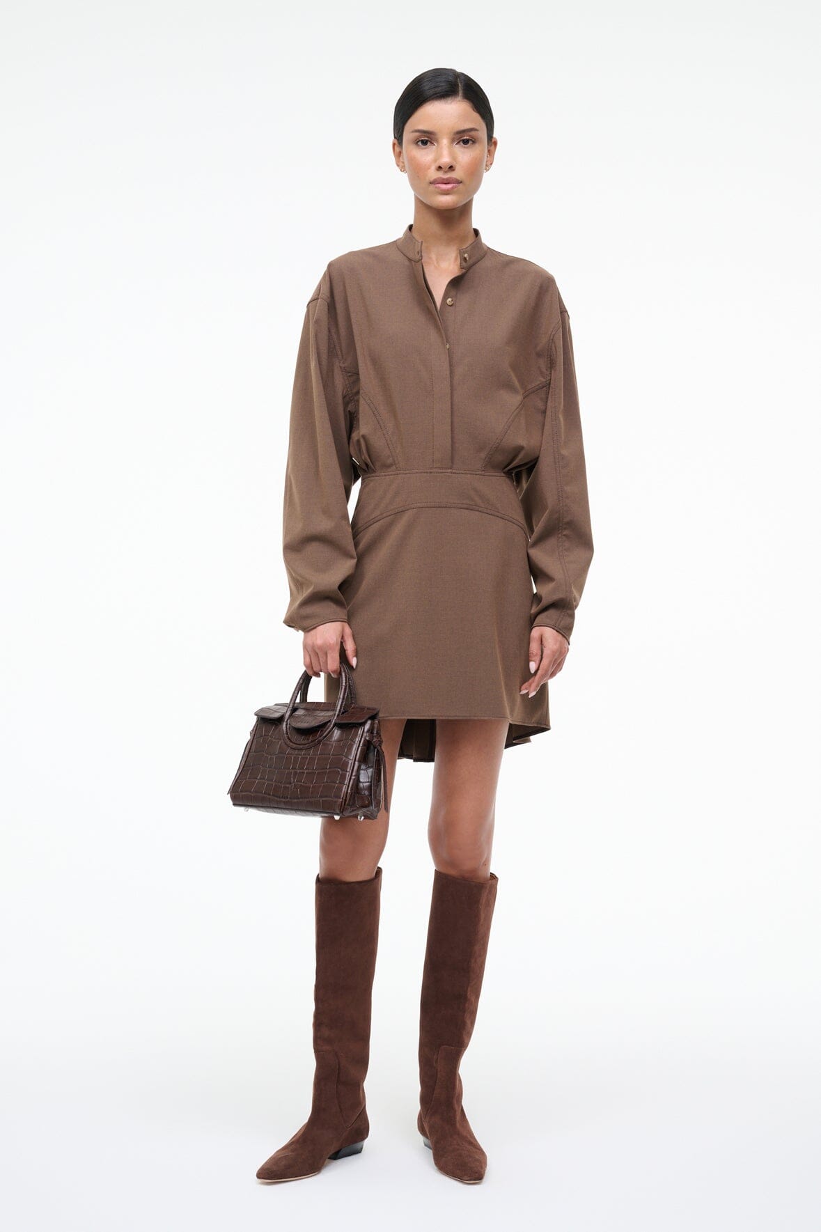 Kiln Dress Nutmeg | STAUD New