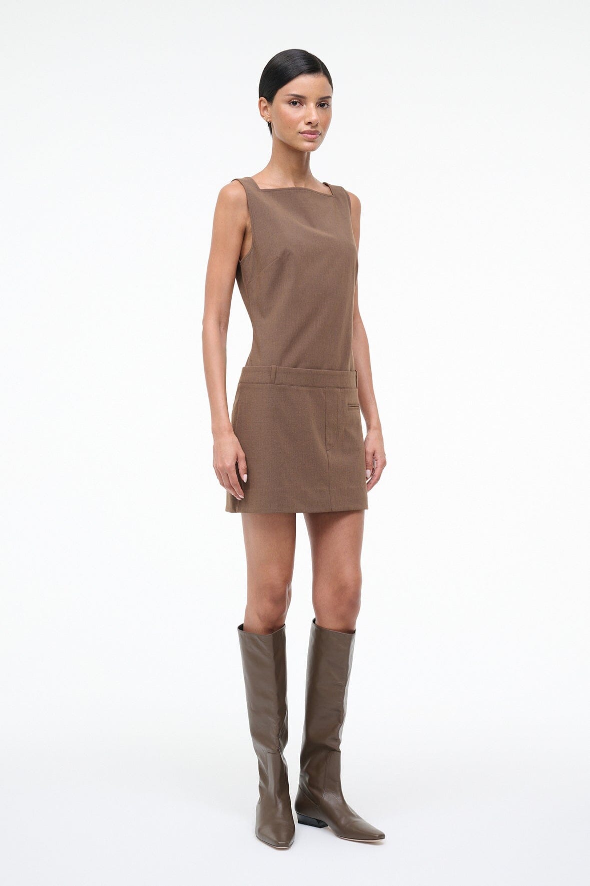 Skyla Dress Nutmeg | STAUD Smart Buy