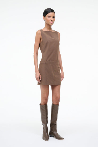 Skyla Dress Nutmeg | STAUD Smart Buy