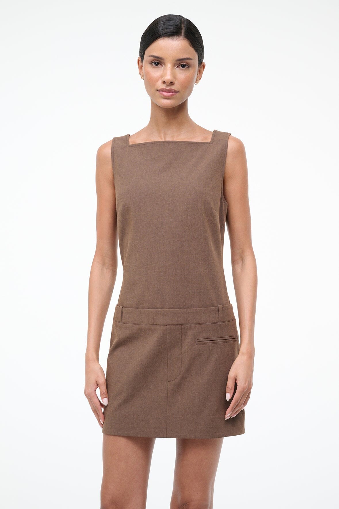 Skyla Dress Nutmeg | STAUD Smart Buy