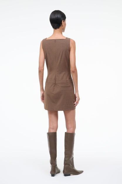 Skyla Dress Nutmeg | STAUD Smart Buy